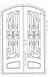 Fleur De Lis Arch Top